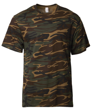 Anvil 939 Adult Midweight Comouflage Tee